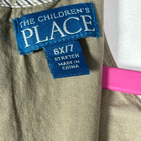 The Children's‎ Place Khaki Jumper Dress M3gan Megan Size 6X-7 new with flaw - Picture 8 of 15